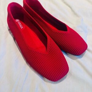VIVAIA Women's Vibrant Red Flats